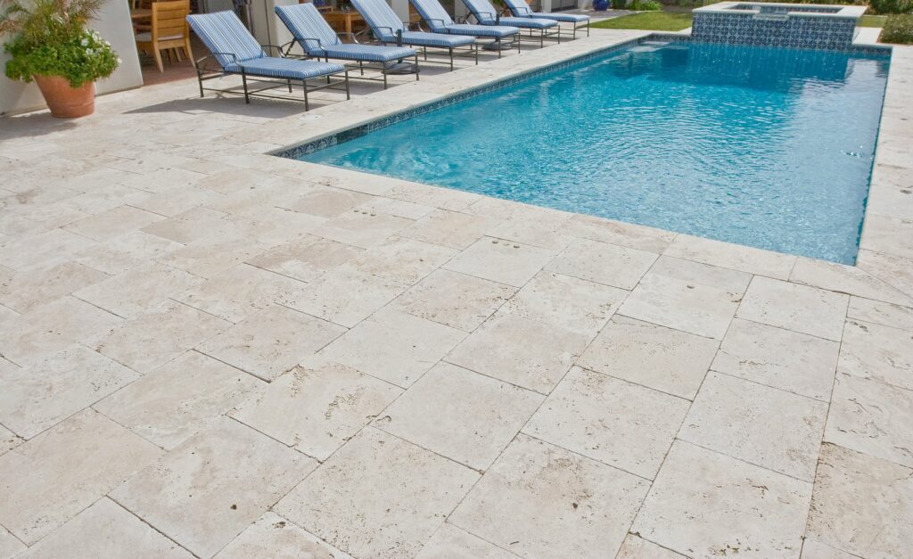 Classic Blend Travertine Pool Pavers