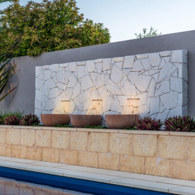 Arctic Stone Wall Cladding Water Feature - Limestone