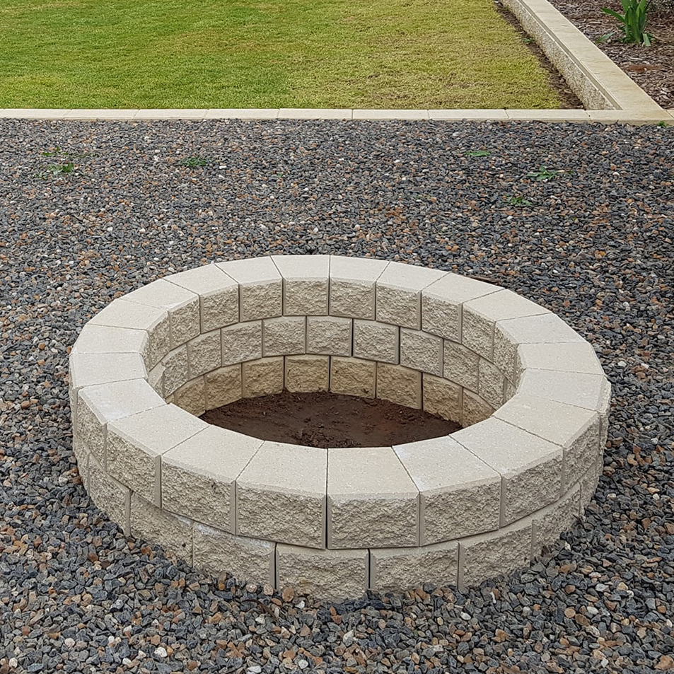 Miniwall Firepit Block - Oatmeal