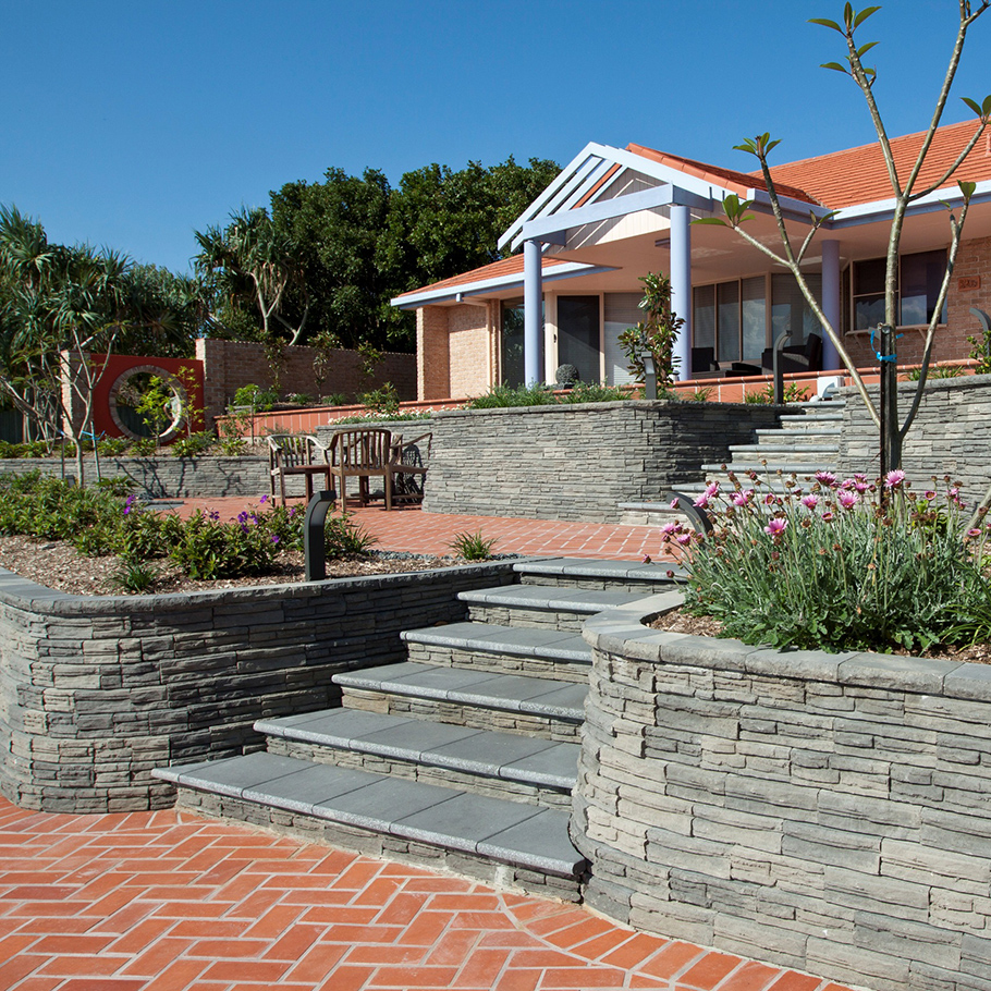 Flagstone Raised Garden Walls