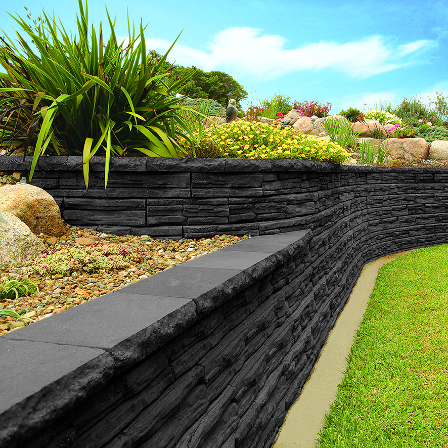 Flagstone Retaining Wall Blocks - Bluestone