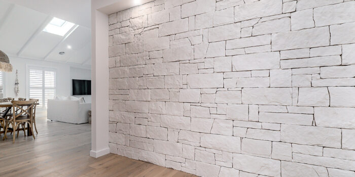 Dry Stacked Feature Wall Cladding Limestone