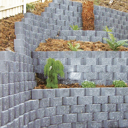 Backyard Block Garden Wall - Charcoal
