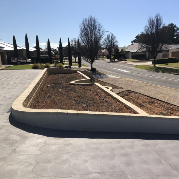 Textured Easy Lock Block | Front Yard Retaining Wall