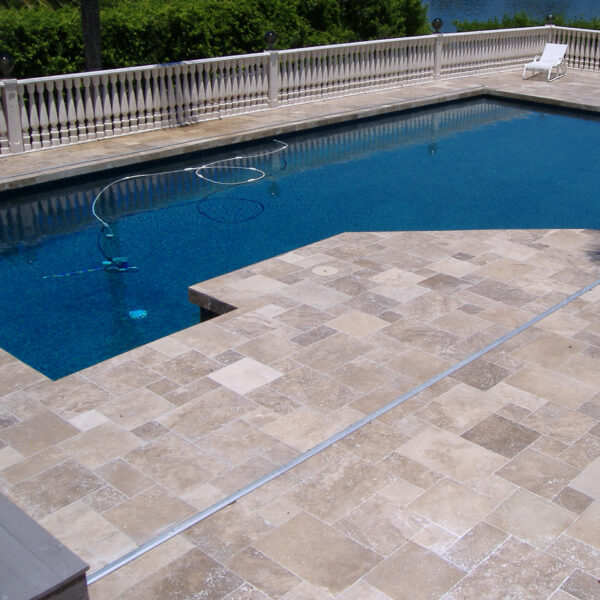 Noce Travertine Outdoor Pavers And, How To Lay Travertine Tiles Around A Pool