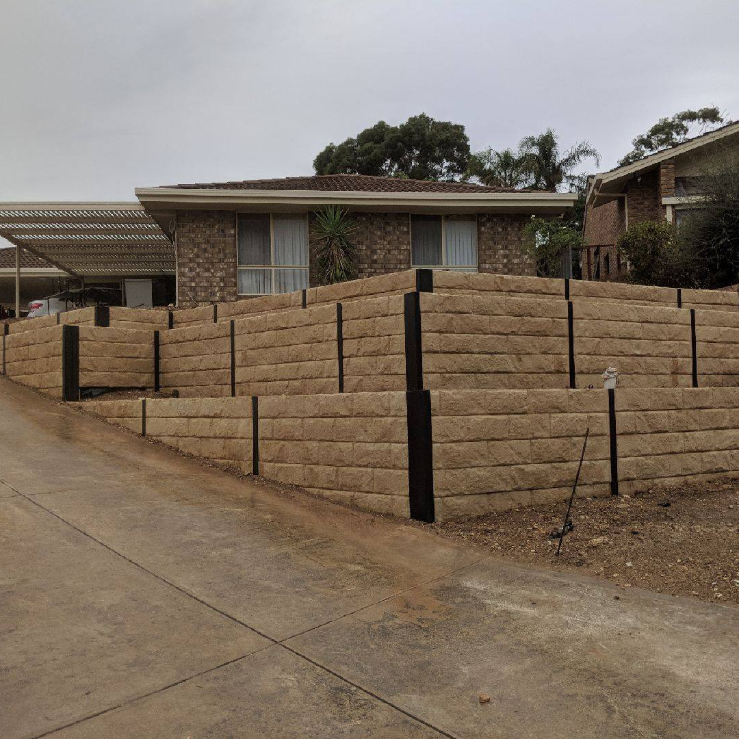 How To Build A Concrete Sleeper Retaining Wall Australian Paving Centre