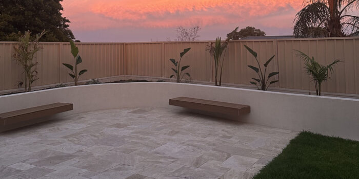 Classic Blend Travertine French Pattern | All Seasons Yard Services15
