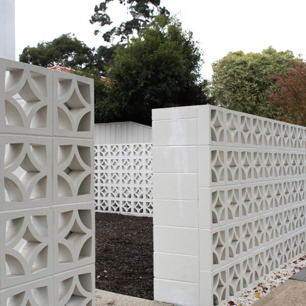 Star Breeze Blocks Feature Wall Concrete Blocks - White 290 x 290 Block