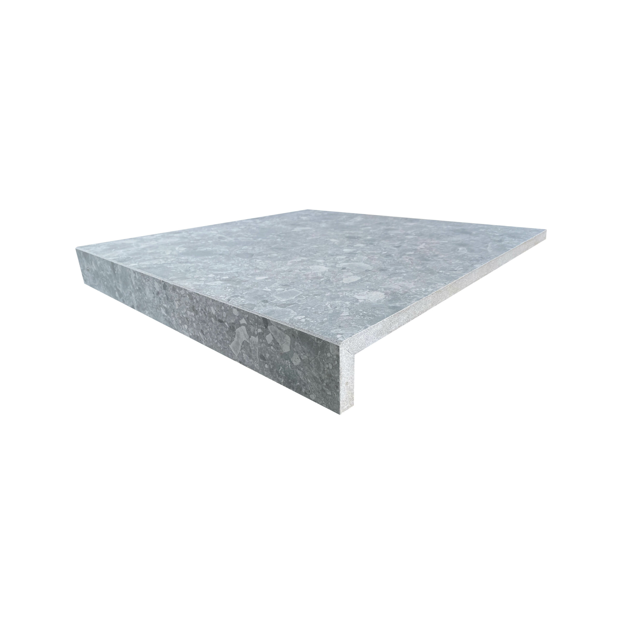 Stoneware Terrazzo Drop Face | Grigio