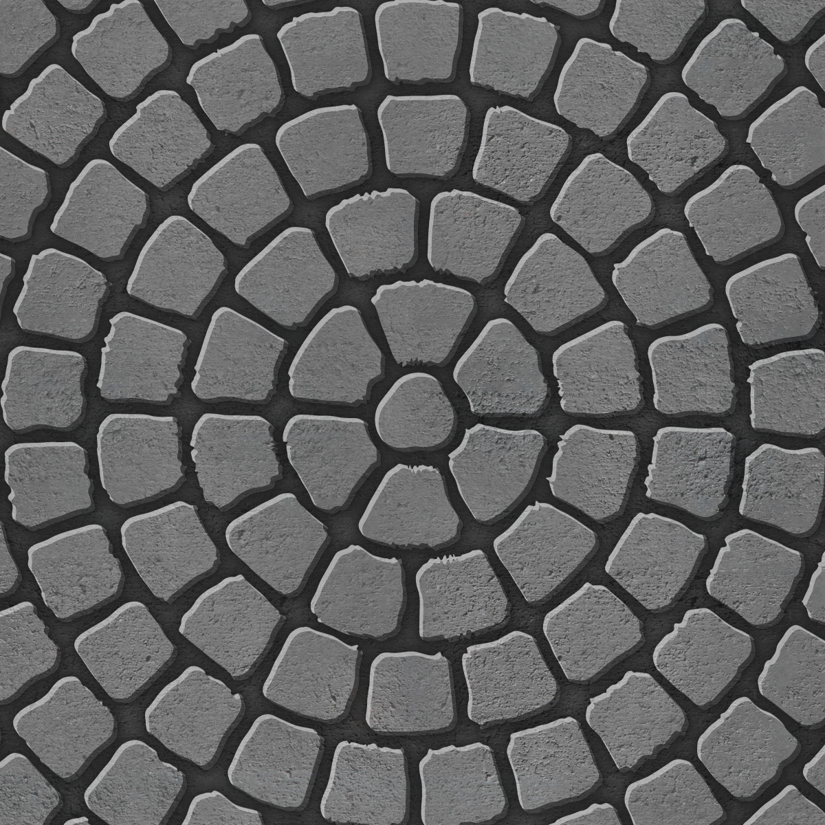 Circlular paving pattern Circlular paving pattern