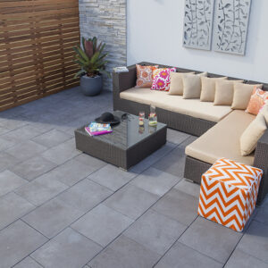 Coastal Stone 450 x 450 Outdoor Pavers - Charcoal