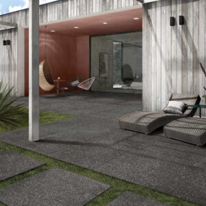 Stoneware Terrazzo Outdoor Alfresco Pavers Adelaide - Night Sky