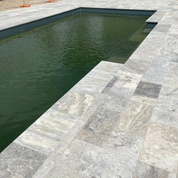 Oyster Travertine Pool Paving 30mm | TAT Paving