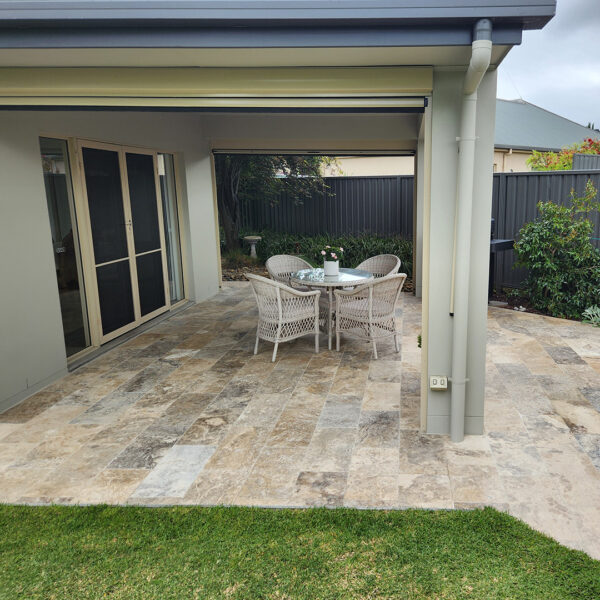 Oyster Travertine Tiles 600x300 | Paving Alfresco | TPT Mt Gambier