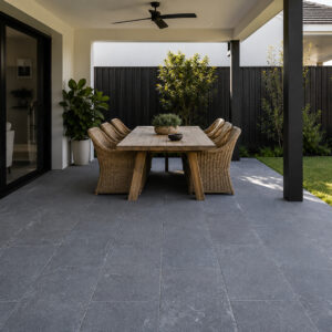 Black Limestone 600x300 Patio Pavers