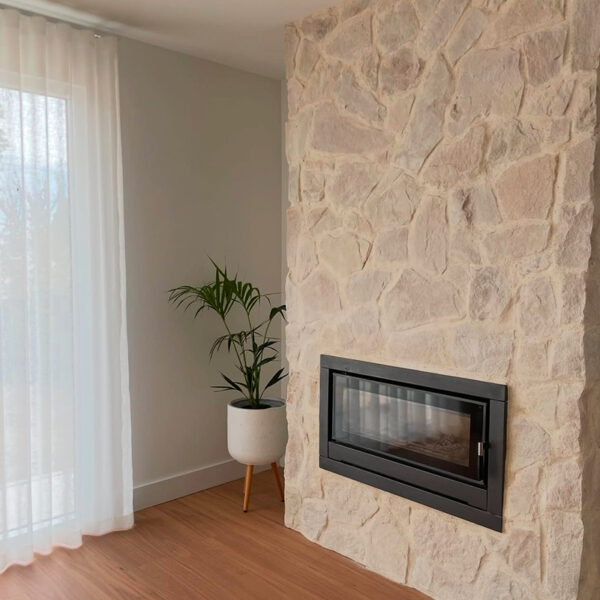 Sandstone Paving and Cladding Indoor Fireplace | Beachway Build