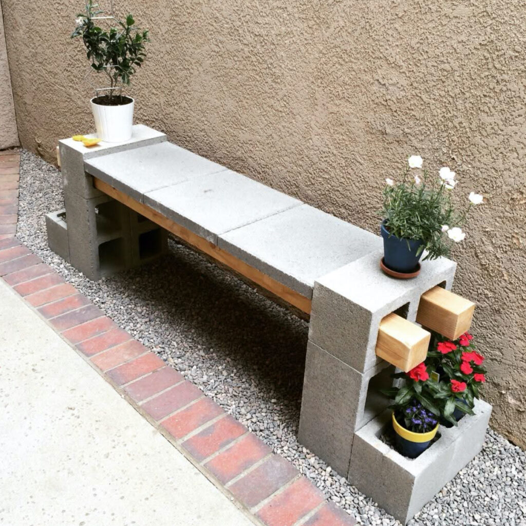 Grey Block DIY seating