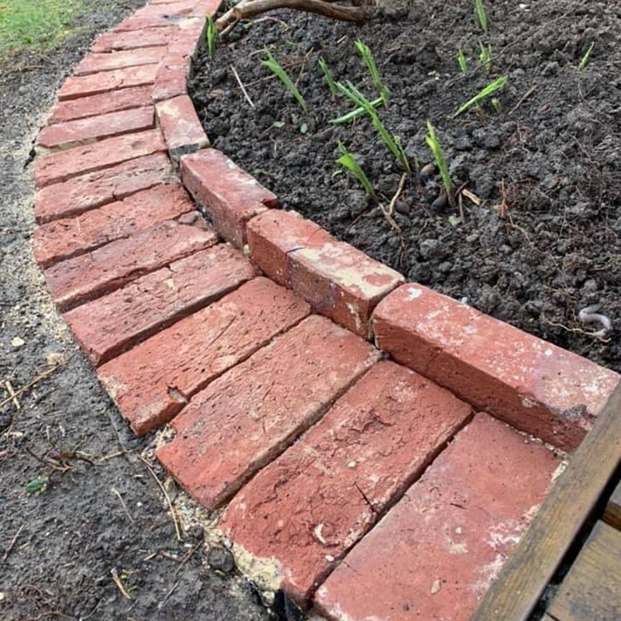 Red Brick garden edge